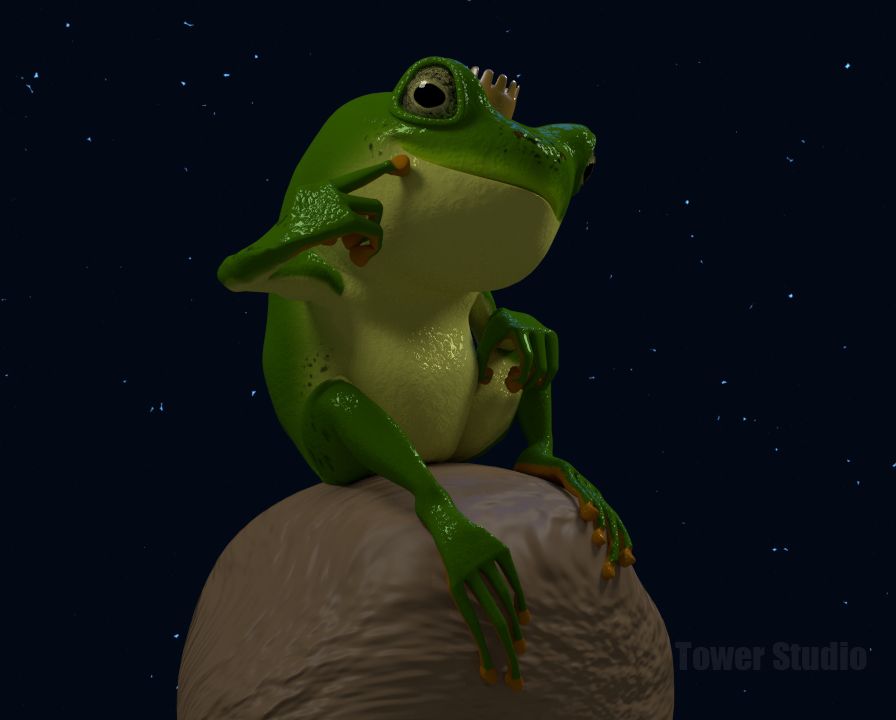 Frog 3d model