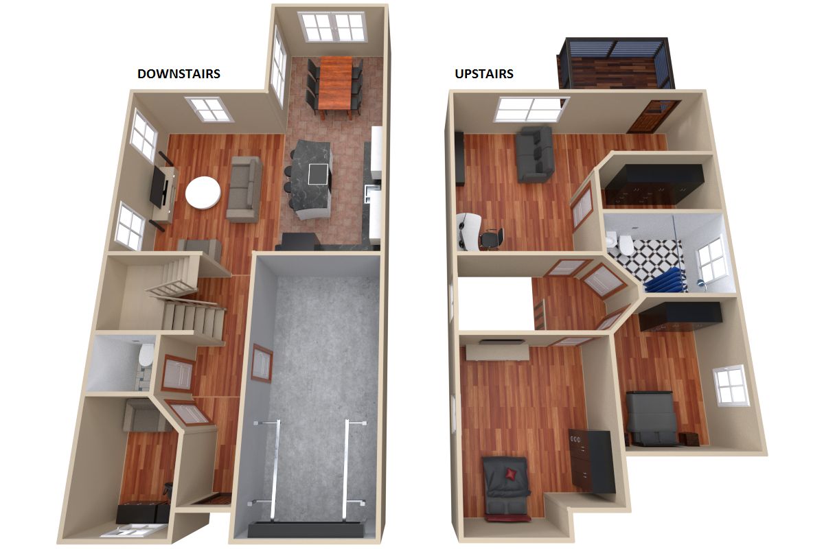 Maison - Plan d'étage 3d model