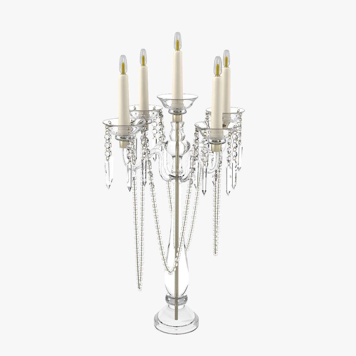 Crystal Candle Holder 3d model