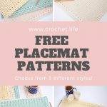 3 Easy To Crochet Placemat Patterns   Sunny Hollow Set   Crochet . Life   Free Printable Placemat Patterns