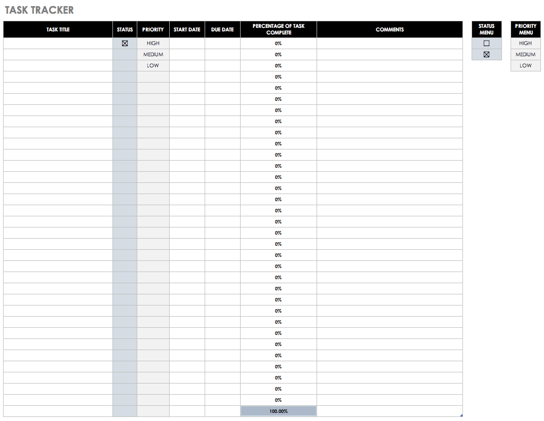 30+ Free Task And Checklist Templates | Smartsheet - Free Printable Task Organizer