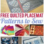 7 Free Quilted Placemat Patterns You'll Love   On Craftsy!   Free Printable Placemat Patterns