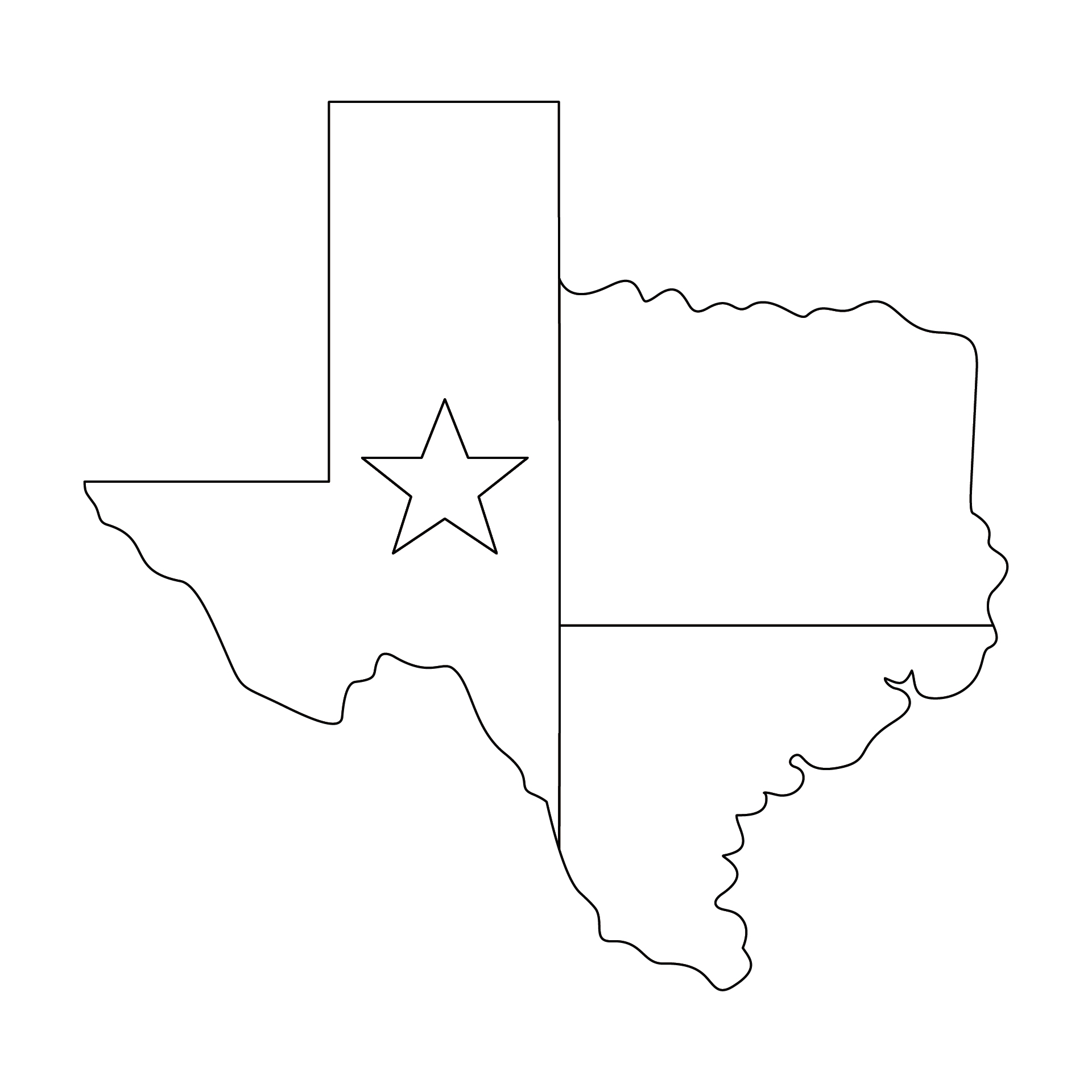 Outline Of Texas