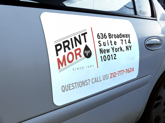 Custom Printed Car Door Magnets | Vehicle Door Magnets