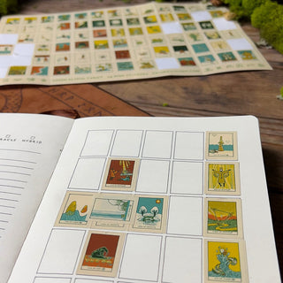 Green Glyphs Tarot Sticker Sheet Sticker Prisma Visions 