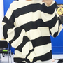 BLACK & WHITE STRIPED SWEATER-3