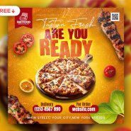 Fast Food Restaurant Social Media Post PSD