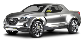 Silver Hyundai Santa Cruz Crossover Car