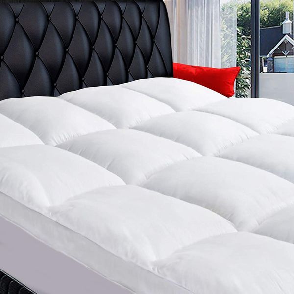 COONP Extra-Thick Pillowtop Cooling Mattress Topper