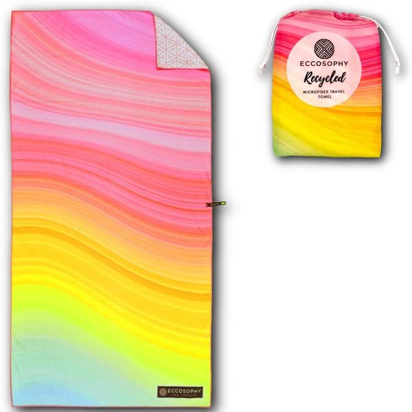 ECCOSOPHY Microfiber Beach Towel for Adults