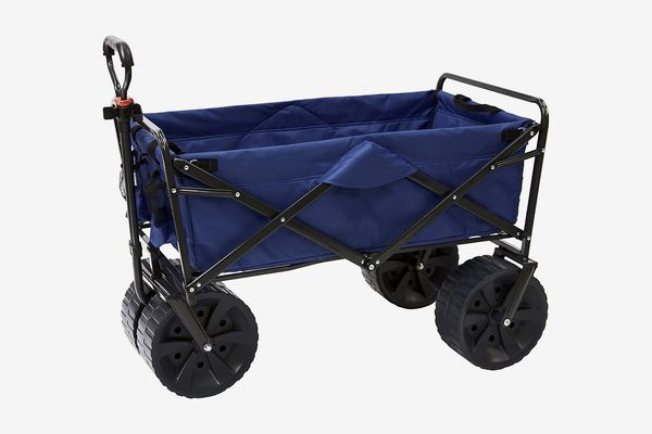 Mac Sports Heavy Duty Collapsible Folding All Terrain Utility Beach Wagon Cart