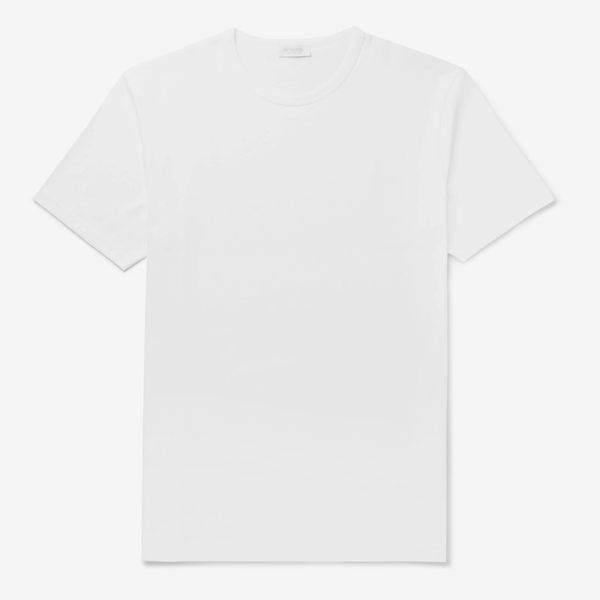 Sunspel White Cotton-Jersey T-shirt