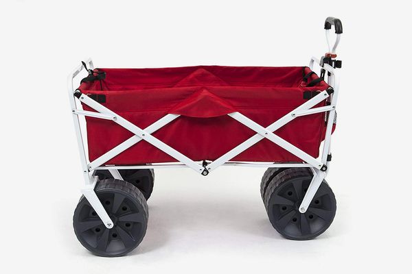 Mac Sports Heavy Duty Collapsible Folding All Terrain Utility Wagon Beach Cart