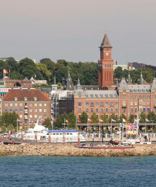 En vacker bild av Helsingborg