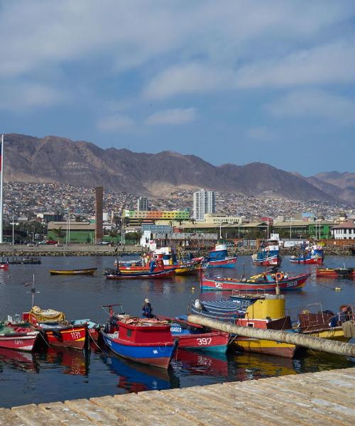 Kaunis näkymä kaupunkiin Antofagasta