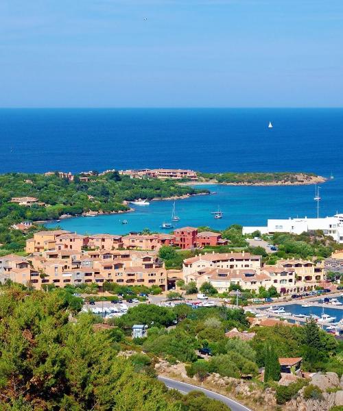 Porto Cervo şehrinden güzel bir manzara