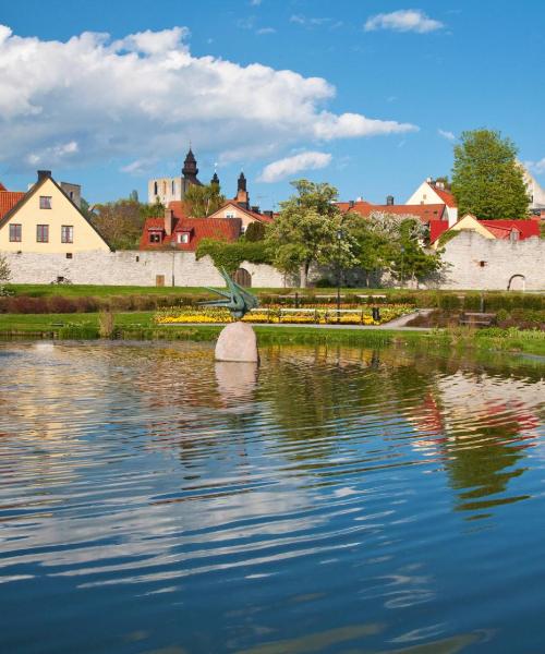 Čudovit pogled na mesto Visby