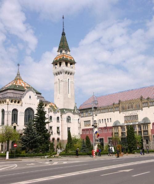 Ein schöner Blick auf Târgu Mureș