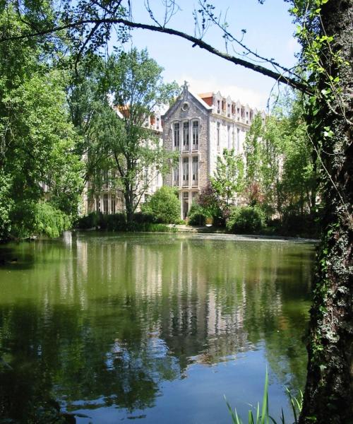 Caldas da Rainha şehrinden güzel bir manzara