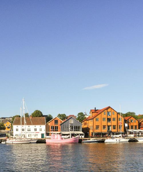 Ein schöner Blick auf Tønsberg