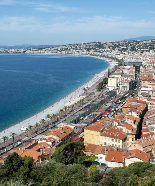 En smuk udsigt over Nice