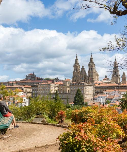 Santiago de Compostela şehrinden güzel bir manzara