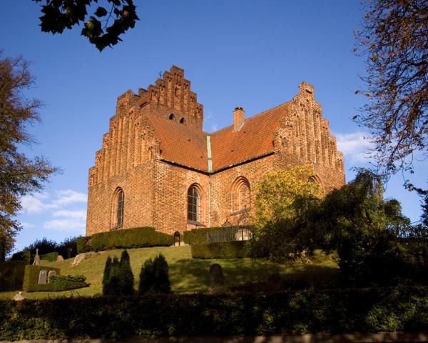 Красивый вид города Kongens Lyngby