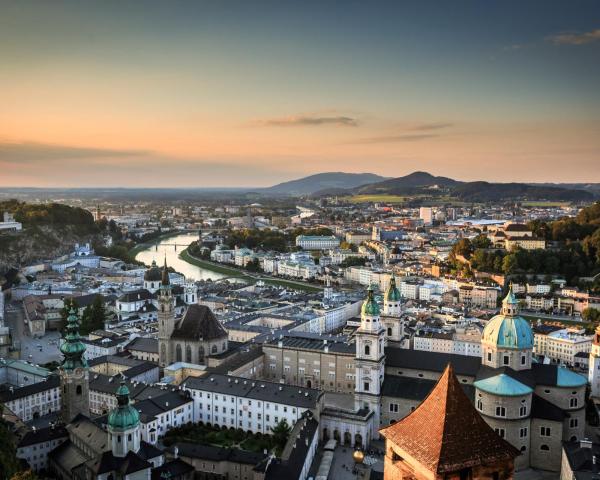 Una bonita vista de Salzburgo