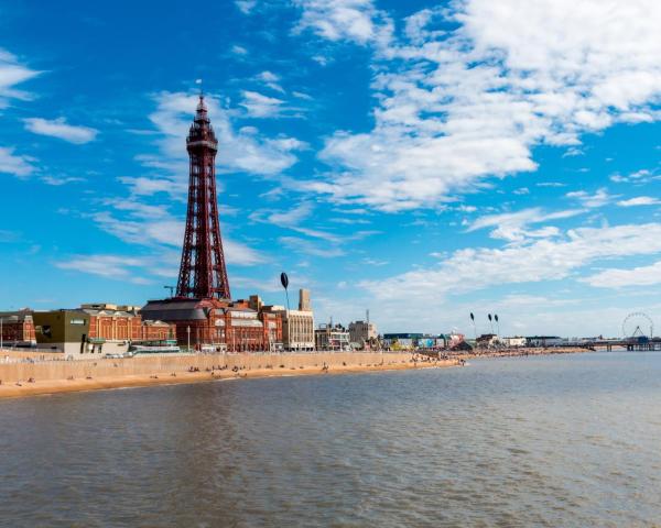 Красивый вид города Blackpool