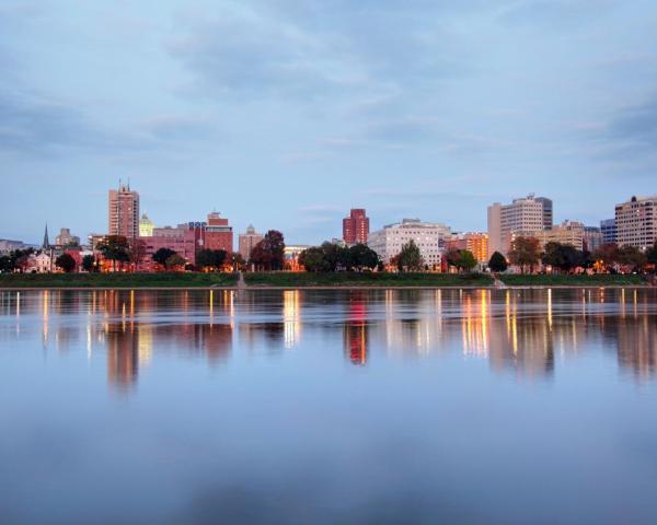 Krásny pohľad na mesto Harrisburg