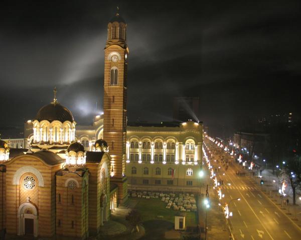 Kaunis näkymä kaupungista Banja Luka