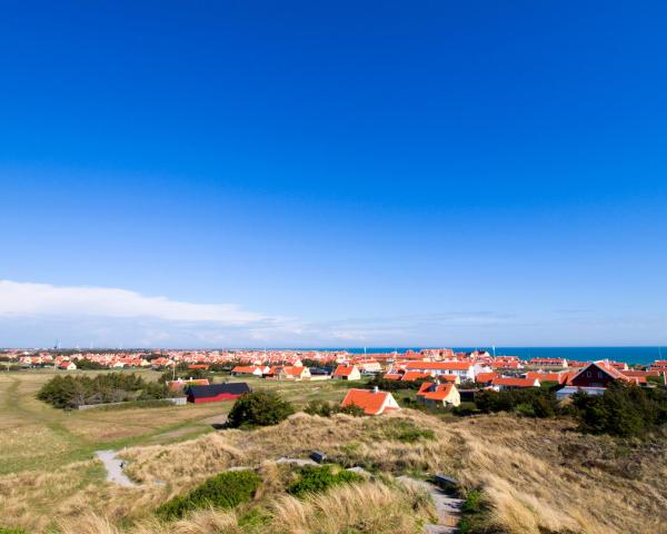 Skagen şehrinden güzel bir manzara