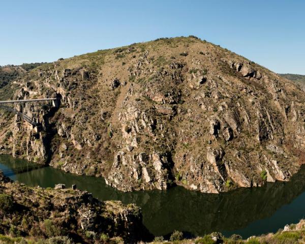 Vakker utsikt over Aldeadavila de la Ribera