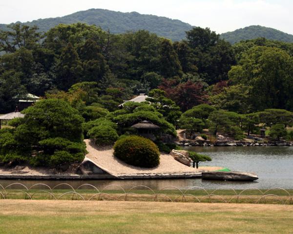 Piękny widok miasta Tachikawa