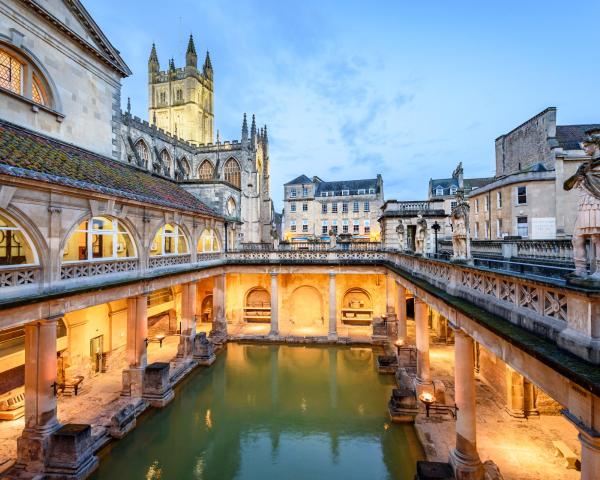 Красивый вид города Bath