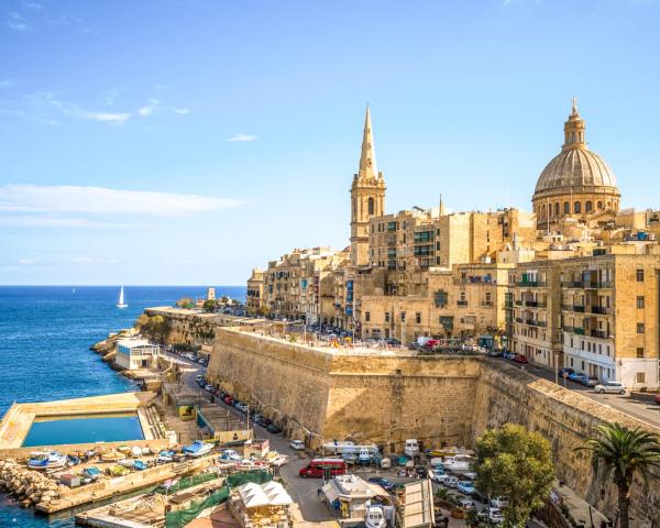 Ein schöner Blick auf Valletta