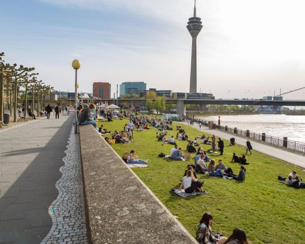 Una bonita vista de Düsseldorf