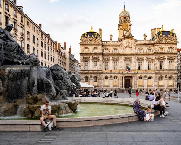 Lyon şehrinden güzel bir manzara