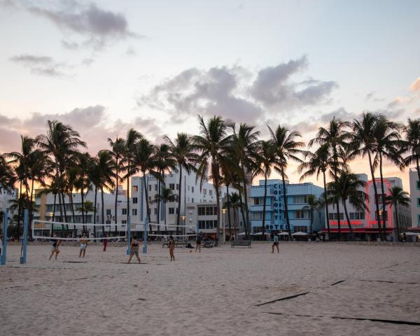 Een mooi uitzicht van Miami Beach