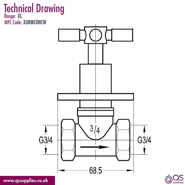 Technical drawing QS-V27185 / XLWMCONCW