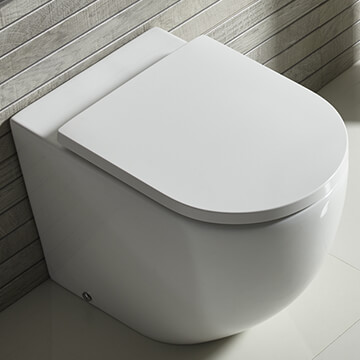 Tavistock Orbit Comfortable Back To Wall White WC With Soft Close Seat - Image