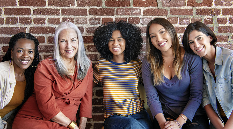 Strong women supporting each other