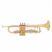 Deluxe Trumpet by Gear4music, Gold main