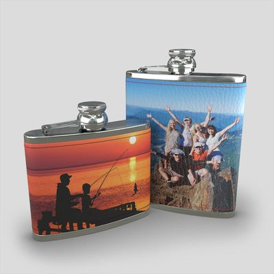 custom photo hip flask