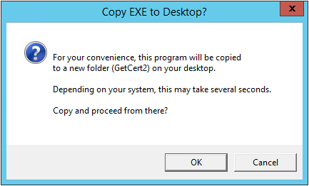 Copy EXE to Desktop?