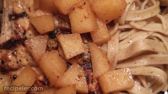 Apple Cider Chicken with Noodles