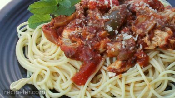 Chicken Cacciatore in a Slow Cooker