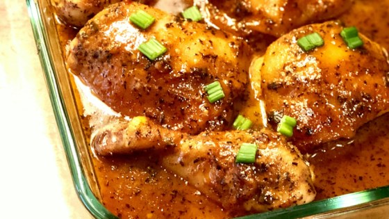 honey-mustard baked chicken legs