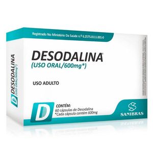 Desodalina 600mg 60 Cápsulas