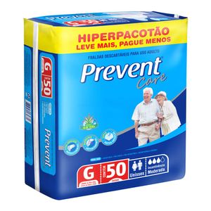 Fralda Geriátrica Prevent Hiper G com 50 Unidades